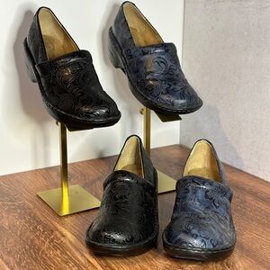 Bundle of 2 GH Bass Co. Sheena black & blue Slip on mule clogs 7M